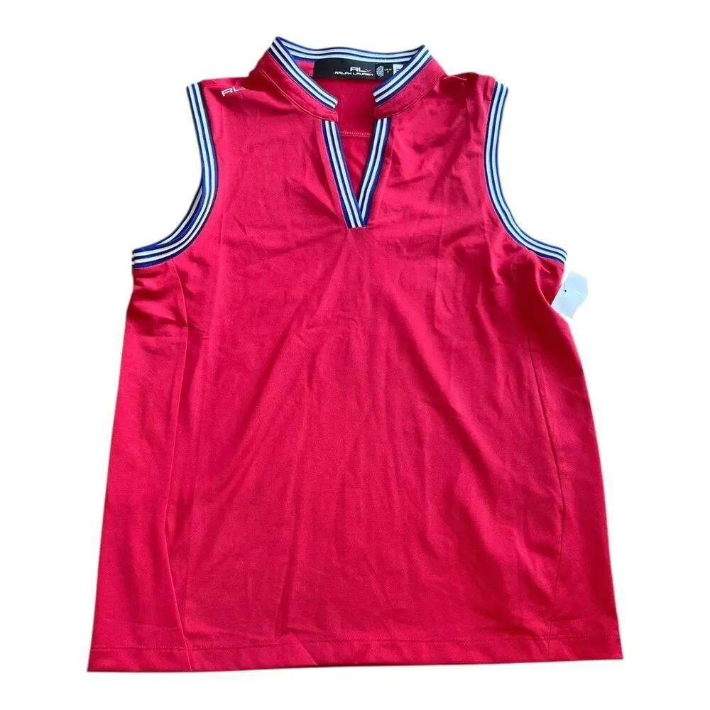 Ralph Lauren RLX Red Sleeveless Polo Tank Top Teen 12-14